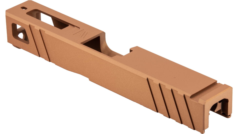 Gun Cuts Apprentice Slide for Glock 19, No Optic Cut, Copper, GC-G19-APP-COP-NO