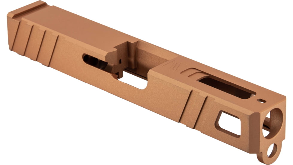 Gun Cuts Apprentice Slide for Glock 19, No Optic Cut, Copper, GC-G19-APP-COP-NO