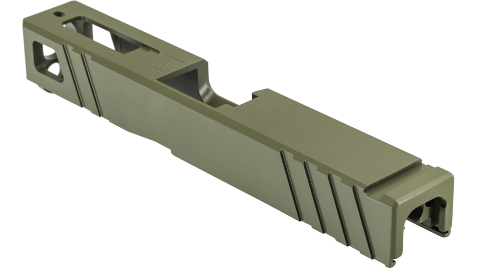 Gun Cuts Apprentice Slide for Glock 19, No Optic Cut, Noveske Bazooka Green, GC-G19-APP-NBG-NO