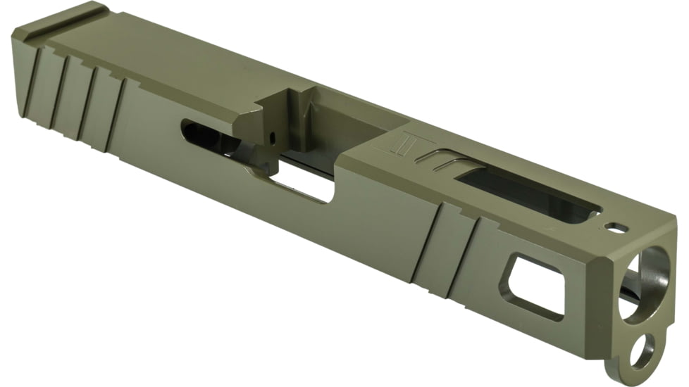 Gun Cuts Apprentice Slide for Glock 19, No Optic Cut, Noveske Bazooka Green, GC-G19-APP-NBG-NO