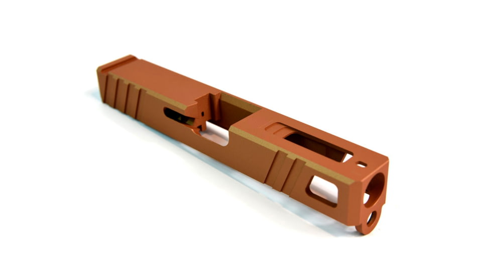 Gun Cuts Apprentice Slide for Glock 19, Optic Cut, Copper, GC-G19-APP-COP-RMR