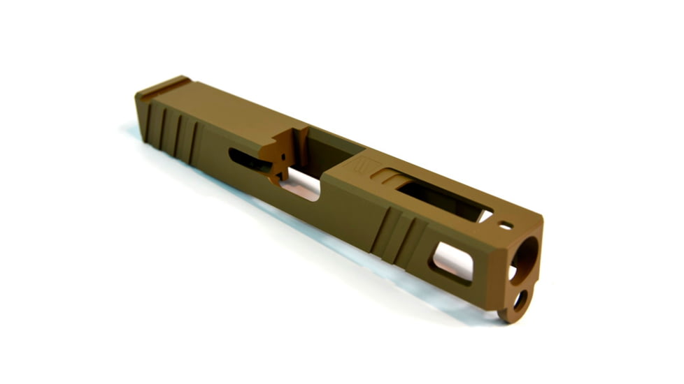 Gun Cuts Apprentice Slide for Glock 19, Optic Cut, Coyote Tan, GC-G19-APP-CTA-RMR