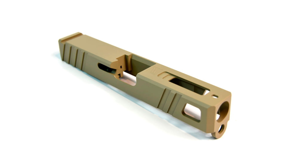 Gun Cuts Apprentice Slide for Glock 19, Optic Cut, Desert Sand, GC-G19-APP-DSA-RMR