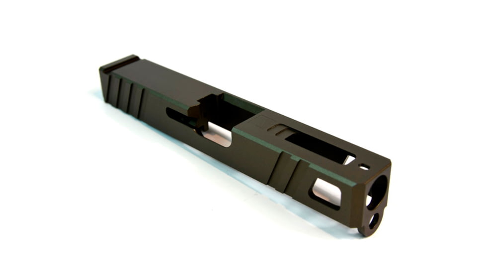 Gun Cuts Apprentice Slide for Glock 19, Optic Cut, Midnight Bronze, GC-G19-APP-MBR-RMR
