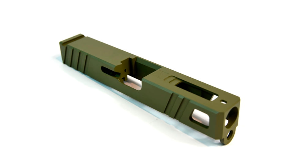 Gun Cuts Apprentice Slide for Glock 19, Optic Cut, Noveske Bazooka Green, GC-G19-APP-NBG-RMR
