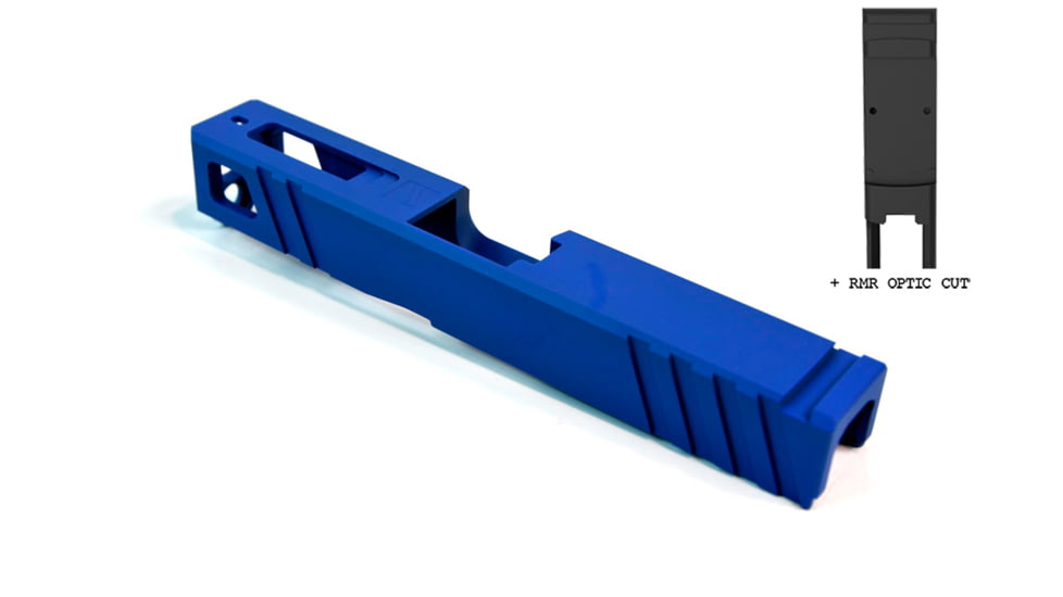 Gun Cuts Apprentice Slide for Glock 19, Optic Cut, NRA Blue, GC-G19-APP-NBL-RMR