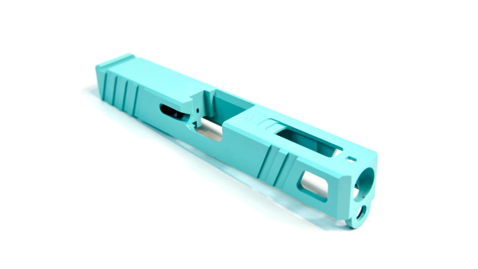 Gun Cuts Apprentice Slide for Glock 19, Optic Cut, Robbins Egg Blue, GC-G19-APP-REB-RMR