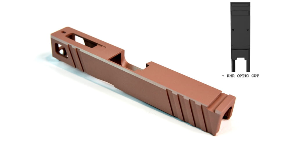 Gun Cuts Apprentice Slide for Glock 19, Optic Cut, Rose Gold, GC-G19-APP-RGO-RMR