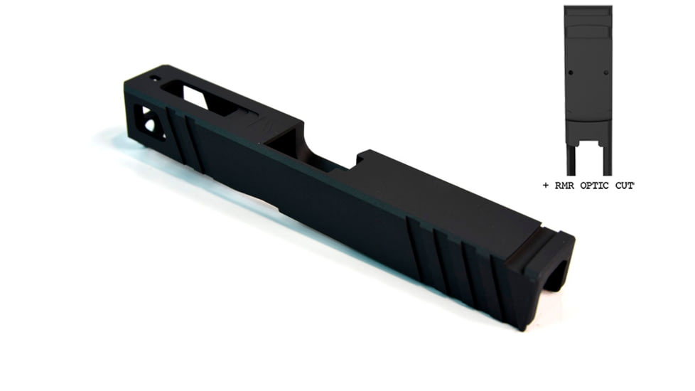 Gun Cuts Apprentice Slide for Glock 19, Optic Cut, Sniper Gray, GC-G19-APP-SGR-RMR