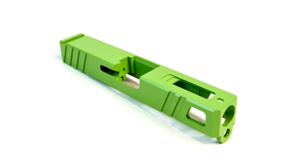 Gun Cuts Apprentice Slide for Glock 19, Optic Cut, Zombie Green, GC-G19-APP-ZGR-RMR