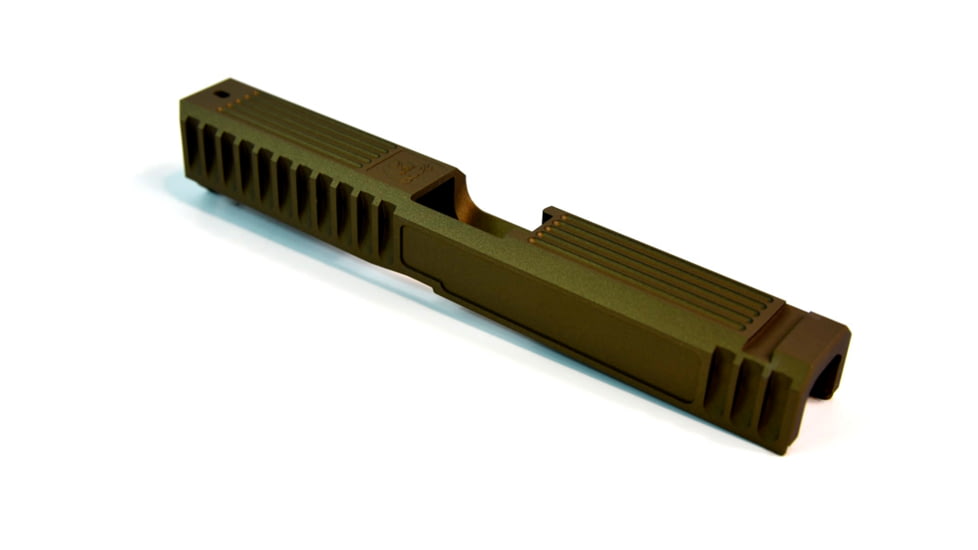 Gun Cuts Bulldog Slide for Glock 17, No Optic Cut, Burnt Bronze, GC-G17-BUL-BBR-NO