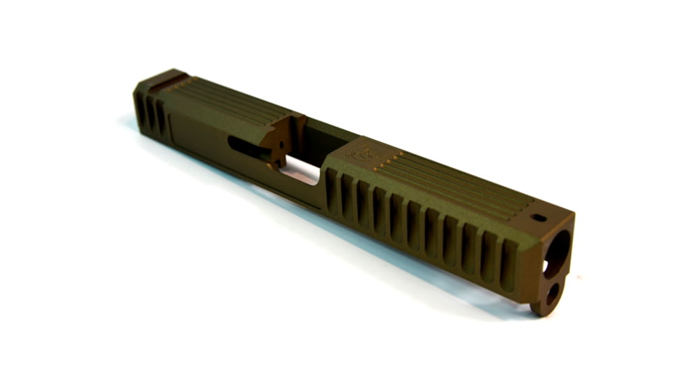Gun Cuts Bulldog Slide for Glock 17, No Optic Cut, Burnt Bronze, GC-G17-BUL-BBR-NO