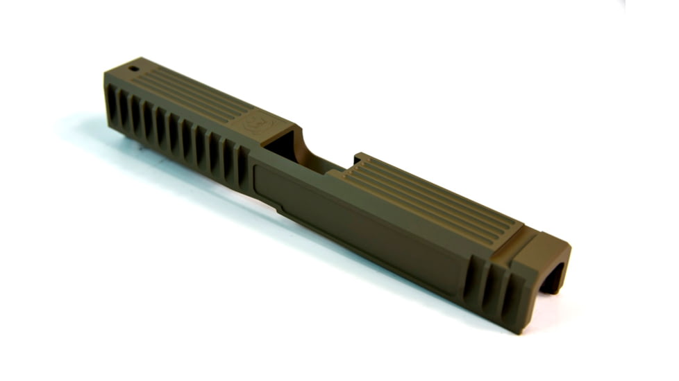 Gun Cuts Bulldog Slide for Glock 17, No Optic Cut, Flat Dark Earth, GC-G17-BUL-FDE-NO