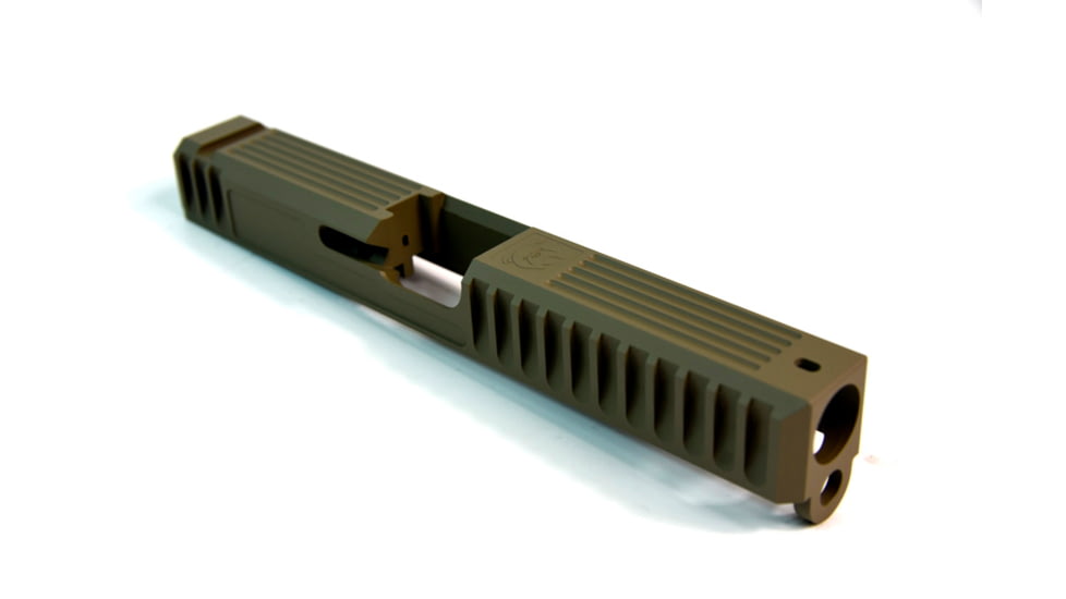Gun Cuts Bulldog Slide for Glock 17, No Optic Cut, Flat Dark Earth, GC-G17-BUL-FDE-NO