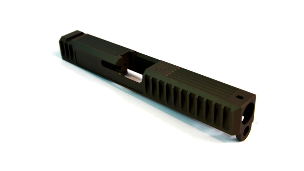 Gun Cuts Bulldog Slide for Glock 17, No Optic Cut, Midnight Bronze, GC-G17-BUL-MBR-NO