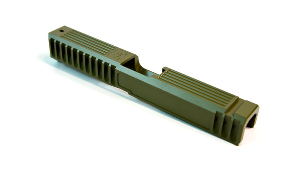Gun Cuts Bulldog Slide for Glock 17, No Optic Cut, Noveske Bazooka Green, GC-G17-BUL-NBG-NO