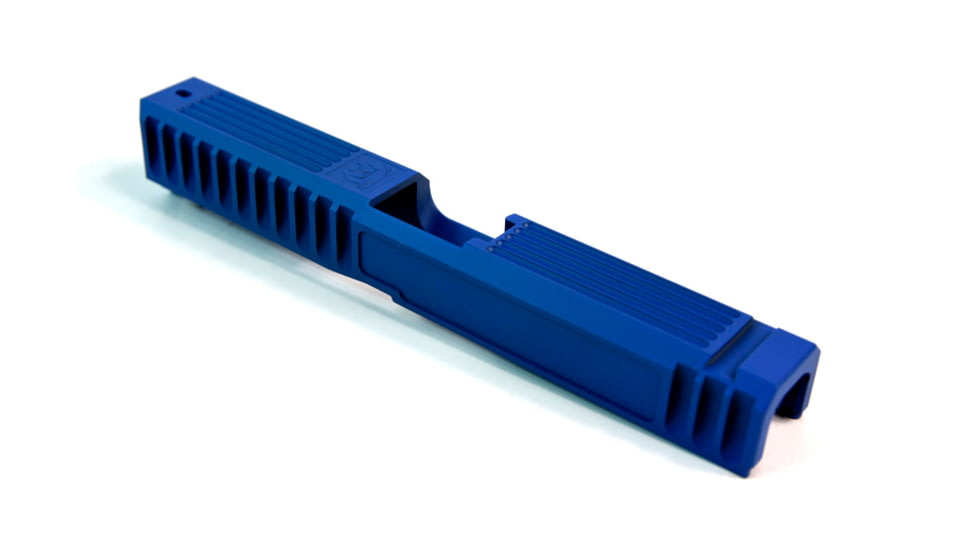 Gun Cuts Bulldog Slide for Glock 17, No Optic Cut, NRA Blue, GC-G17-BUL-NBL-NO