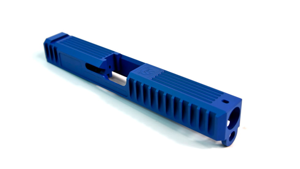 Gun Cuts Bulldog Slide for Glock 17, No Optic Cut, NRA Blue, GC-G17-BUL-NBL-NO