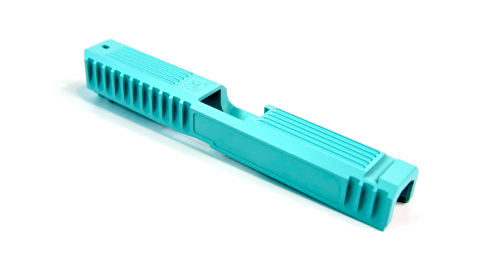 Gun Cuts Bulldog Slide for Glock 17, No Optic Cut, Robbins Egg Blue, GC-G17-BUL-REB-NO