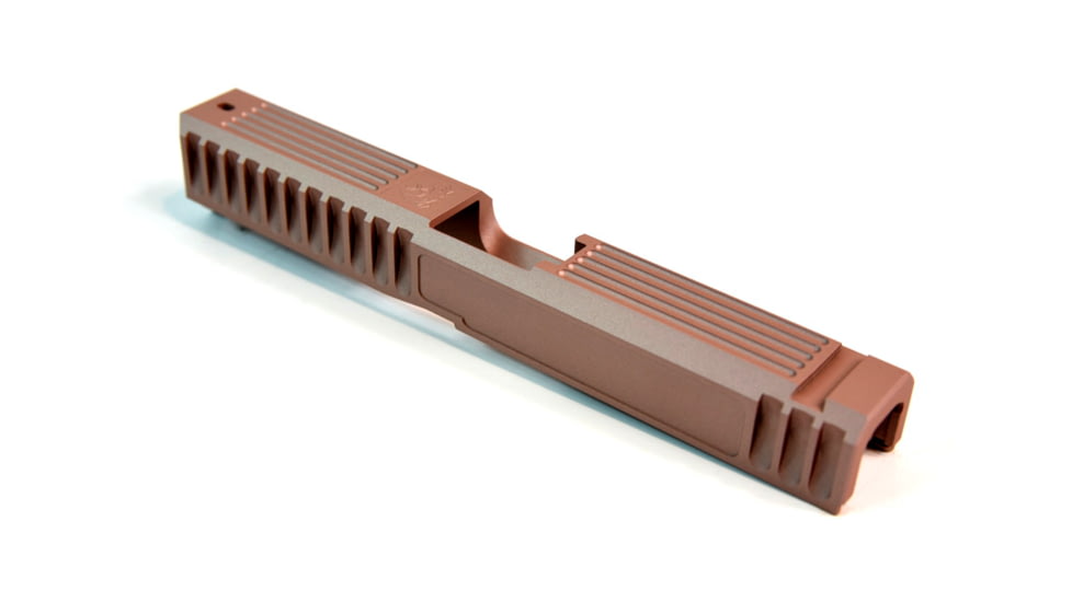 Gun Cuts Bulldog Slide for Glock 17, No Optic Cut, Rose Gold, GC-G17-BUL-RGO-NO