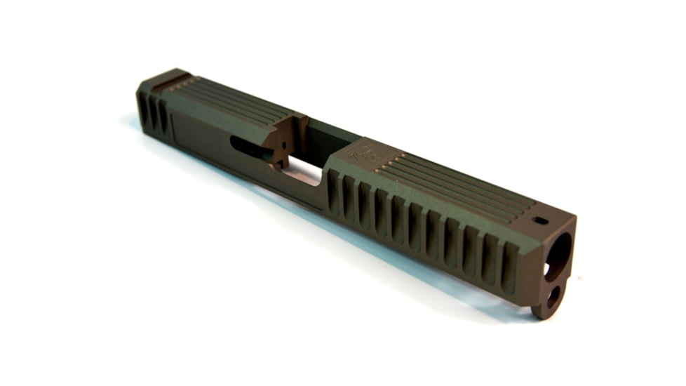 Gun Cuts Bulldog Slide for Glock 17, No Optic Cut, Smoked Bronze, GC-G17-BUL-SBR-NO