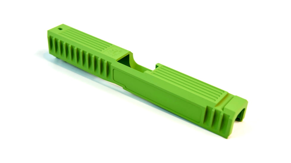 Gun Cuts Bulldog Slide for Glock 17, No Optic Cut, Zombie Green, GC-G17-BUL-ZGR-NO