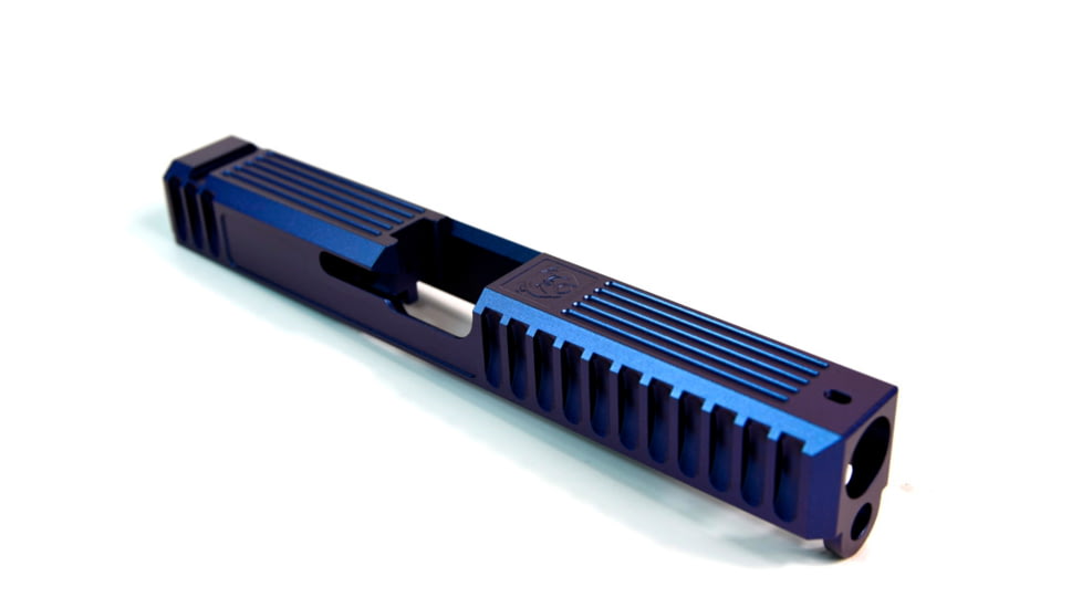 Gun Cuts Bulldog Slide for Glock 17, Optic Cut, Arctic Laser Blue, GC-G17-BUL-ALS-RMR