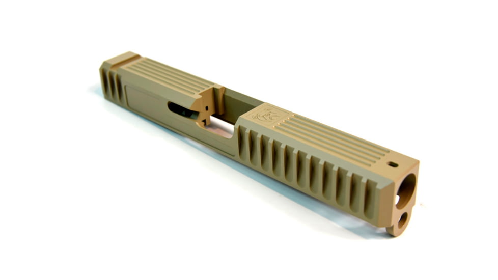 Gun Cuts Bulldog Slide for Glock 17, Optic Cut, Desert Sand, GC-G17-BUL-DSA-RMR