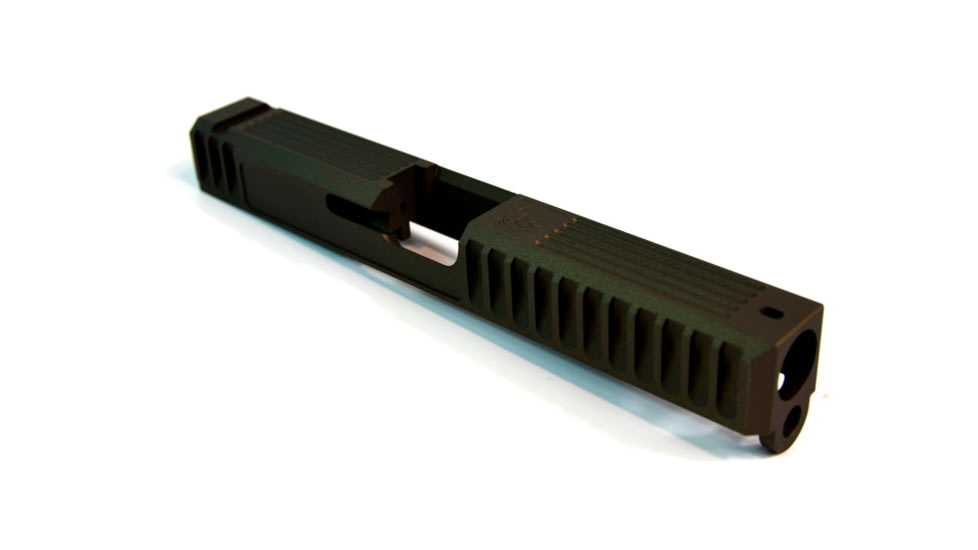 Gun Cuts Bulldog Slide for Glock 17, Optic Cut, Midnight Bronze, GC-G17-BUL-MBR-RMR