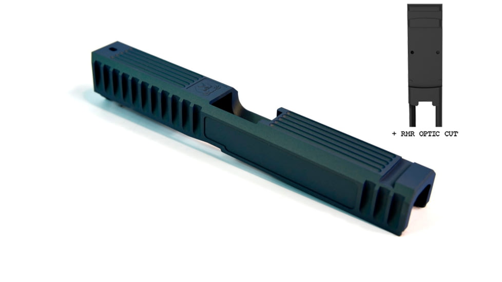Gun Cuts Bulldog Slide for Glock 17, Optic Cut, Northern Lights, GC-G17-BUL-NLI-RMR