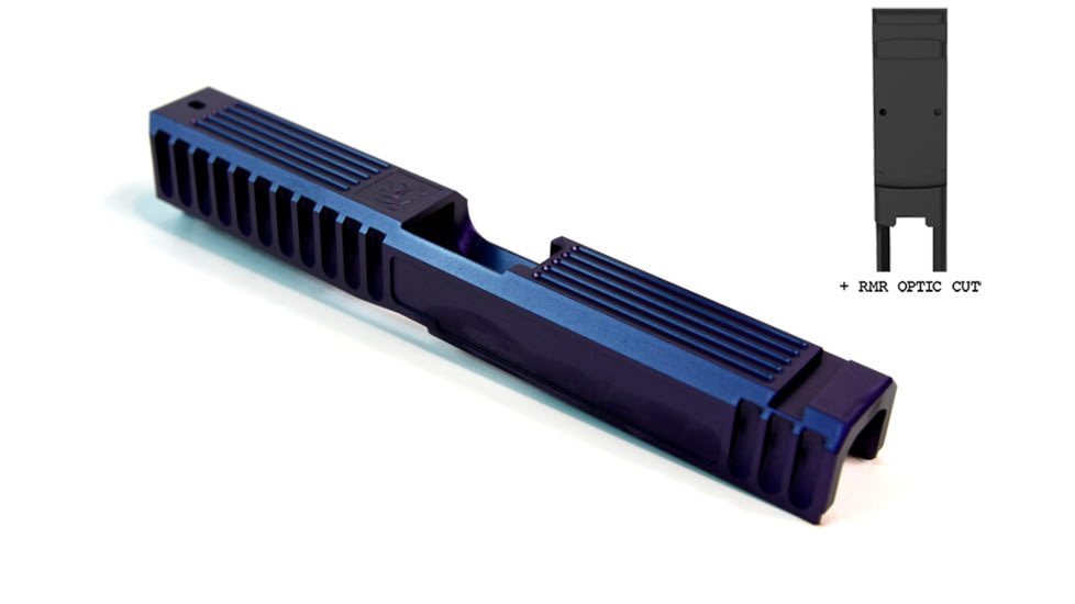Gun Cuts Bulldog Slide for Glock 17, Optic Cut, Royal Purple, GC-G17-BUL-RPR-RMR