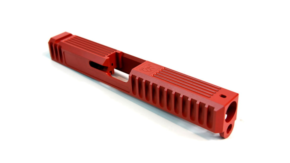 Gun Cuts Bulldog Slide for Glock 17, Optic Cut, USMC Red, GC-G17-BUL-URE-RMR