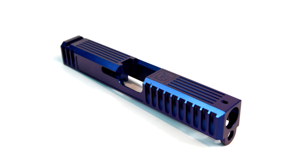 Gun Cuts Bulldog Slide for Glock 19, Optic Cut, Arctic Laser Blue, GC-G19-BUL-ALS-RMR