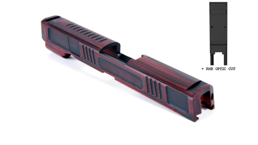 Gun Cuts Counter Strike for Sig Sauer P320 Full Size/M17, Optic Cut, Battleworn USMC Red, GC-P320F-CST-UREBW-RMR