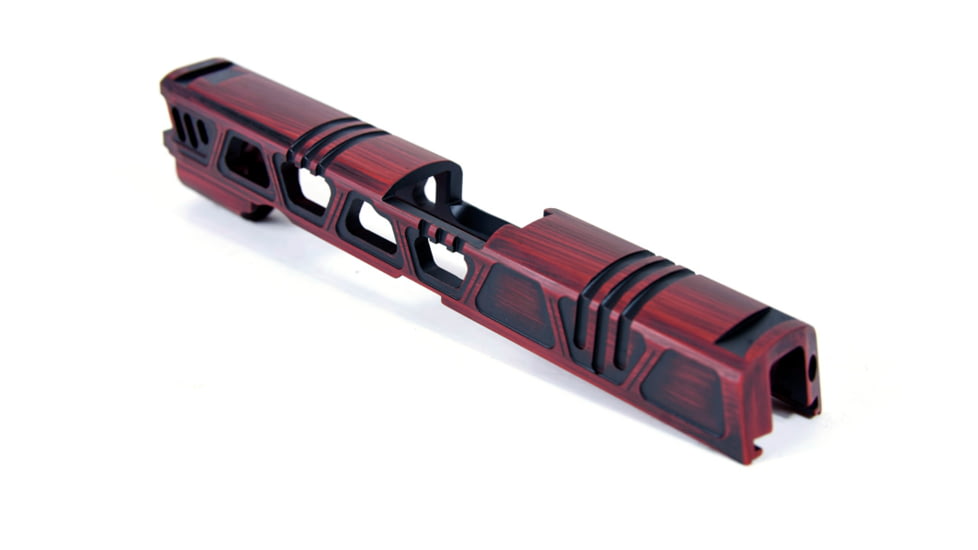 Gun Cuts Cyberpunk for Sig Sauer P320 Full Size/M17, No Optic Cut, Battleworn USMC Red, GC-P320F-CYB-UREBW-NO