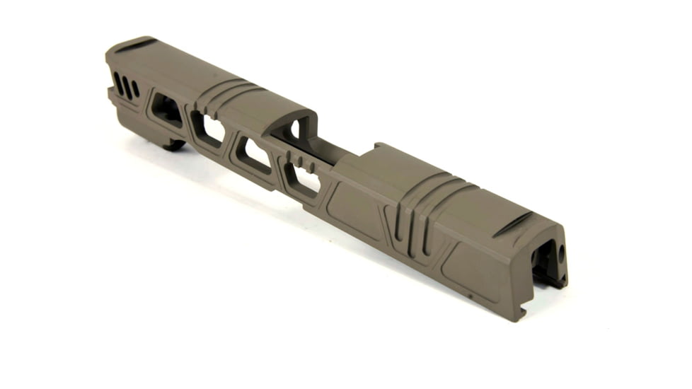 Gun Cuts Cyberpunk for Sig Sauer P320 Full Size/M17, No Optic Cut, Flat Dark Earth, GC-P320F-CYB-FDE-NO