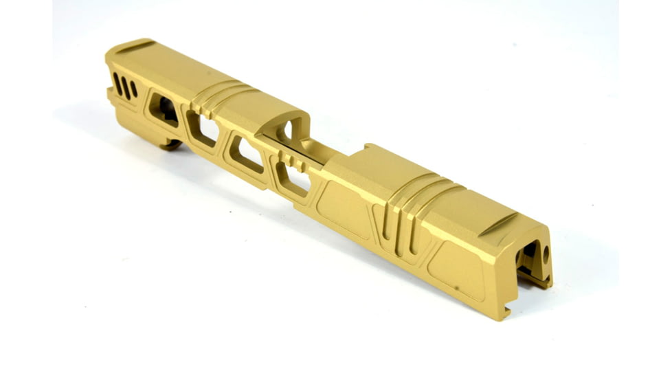 Gun Cuts Cyberpunk for Sig Sauer P320 Full Size/M17, No Optic Cut, Gold, GC-P320F-CYB-GOL-NO