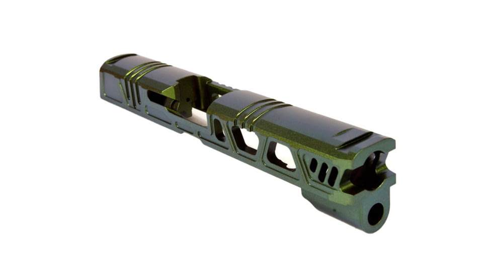 Gun Cuts Cyberpunk for Sig Sauer P320 Full Size/M17, No Optic Cut, Radioactive Green, GC-P320F-CYB-RGR-NO