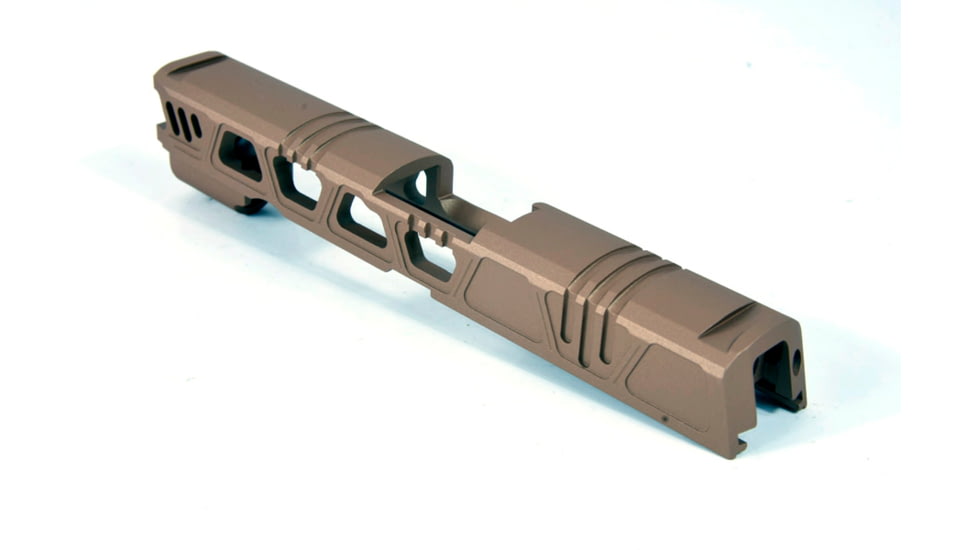 Gun Cuts Cyberpunk for Sig Sauer P320 Full Size/M17, No Optic Cut, Smoked Bronze, GC-P320F-CYB-SBR-NO