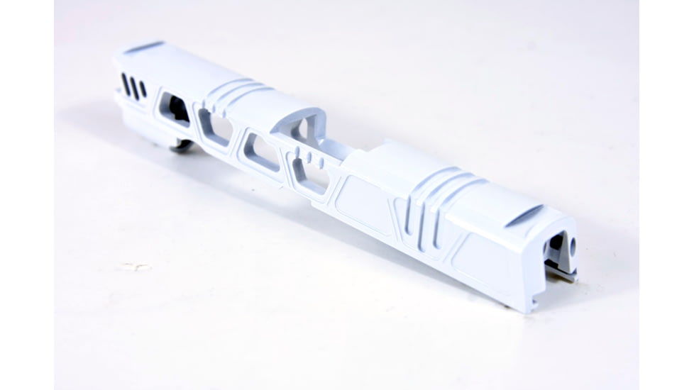 Gun Cuts Cyberpunk for Sig Sauer P320 Full Size/M17, No Optic Cut, Stormtooper White, GC-P320F-CYB-SWH-NO