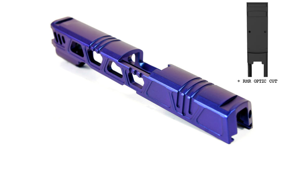 Gun Cuts Cyberpunk for Sig Sauer P320 Full Size/M17, Optic Cut, Arctic Laser Blue, GC-P320F-CYB-ALS-RMR