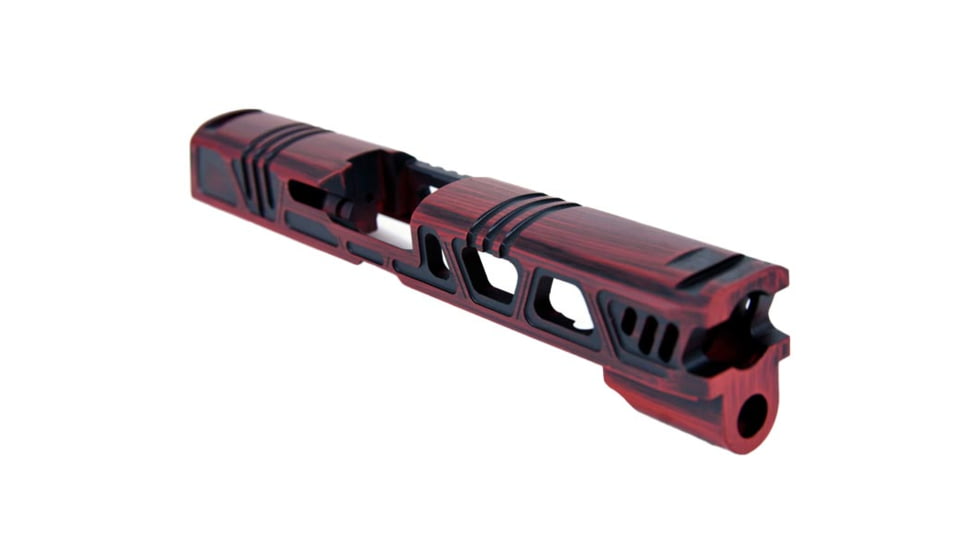 Gun Cuts Cyberpunk for Sig Sauer P320 Full Size/M17, Optic Cut, Battleworn USMC Red, GC-P320F-CYB-UREBW-RMR