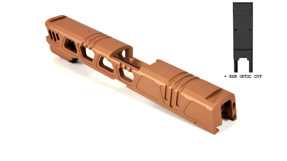 Gun Cuts Cyberpunk for Sig Sauer P320 Full Size/M17, Optic Cut, Copper, GC-P320F-CYB-COP-RMR