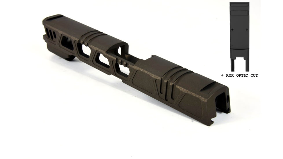 Gun Cuts Cyberpunk for Sig Sauer P320 Full Size/M17, Optic Cut, Midnight Bronze, GC-P320F-CYB-MBR-RMR