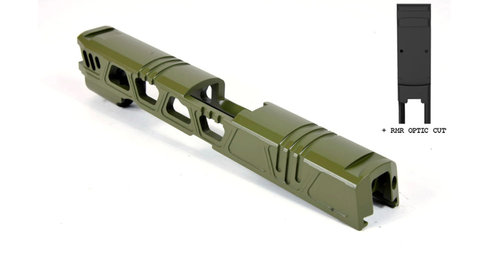 Gun Cuts Cyberpunk for Sig Sauer P320 Full Size/M17, Optic Cut, Noveske Bazooka Green, GC-P320F-CYB-NBG-RMR