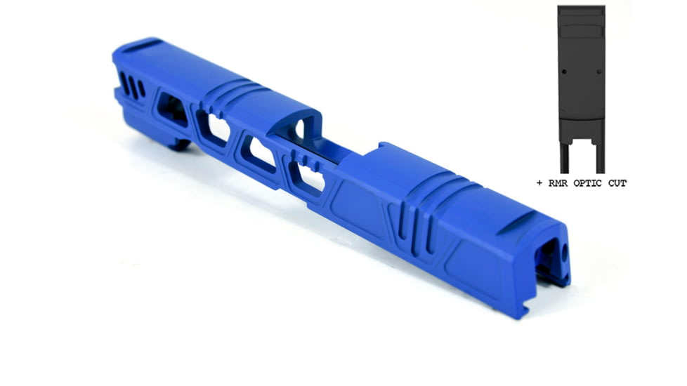 Gun Cuts Cyberpunk for Sig Sauer P320 Full Size/M17, Optic Cut, NRA Blue, GC-P320F-CYB-NBL-RMR