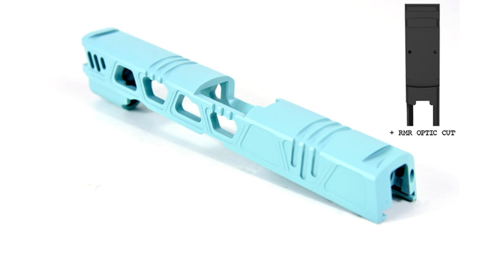 Gun Cuts Cyberpunk for Sig Sauer P320 Full Size/M17, Optic Cut, Robbins Egg Blue, GC-P320F-CYB-REB-RMR