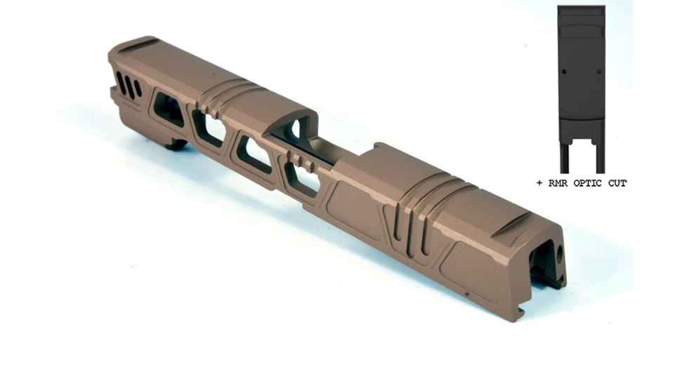 Gun Cuts Cyberpunk for Sig Sauer P320 Full Size/M17, Optic Cut, Smoked Bronze, GC-P320F-CYB-SBR-RMR