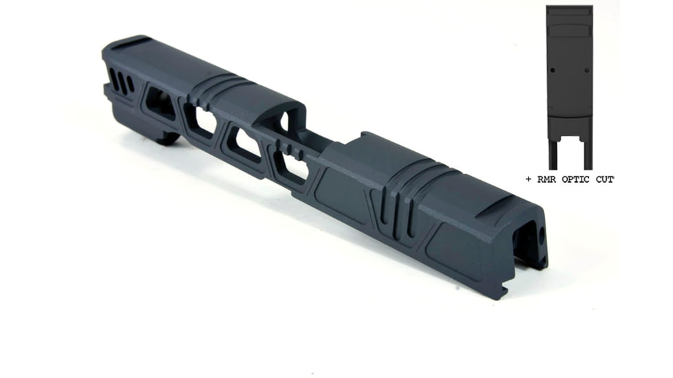 Gun Cuts Cyberpunk for Sig Sauer P320 Full Size/M17, Optic Cut, Sniper Gray, GC-P320F-CYB-SGR-RMR