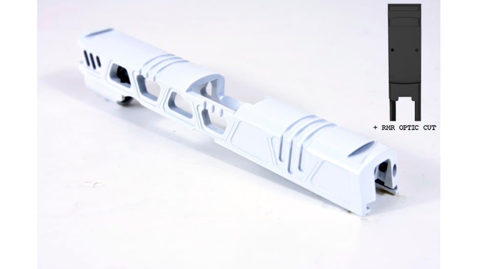 Gun Cuts Cyberpunk for Sig Sauer P320 Full Size/M17, Optic Cut, Stormtooper White, GC-P320F-CYB-SWH-RMR